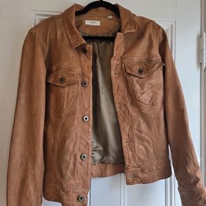Women's Tan Leather Jacket